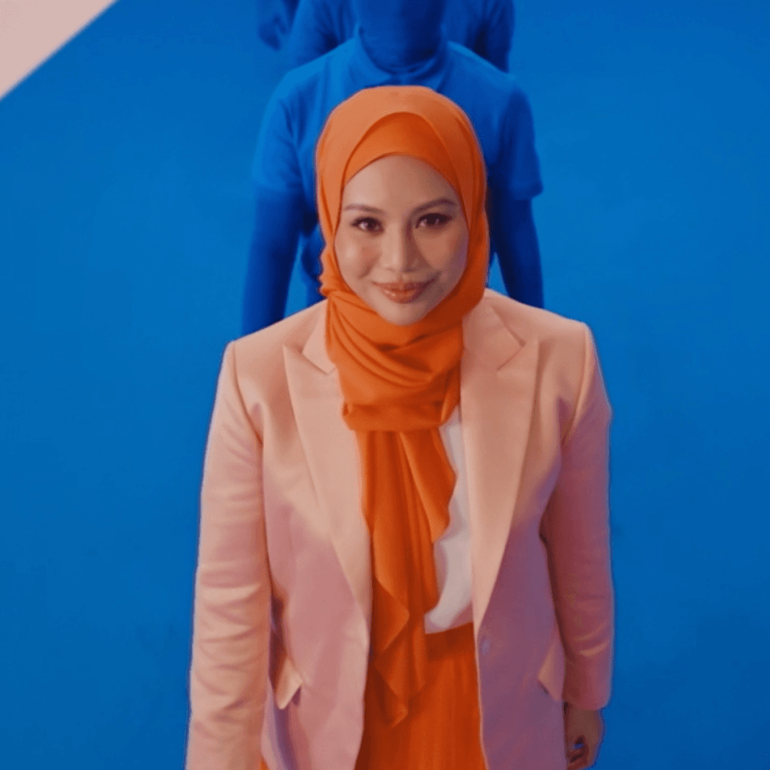 Erin Adlina surrounded by finance icons