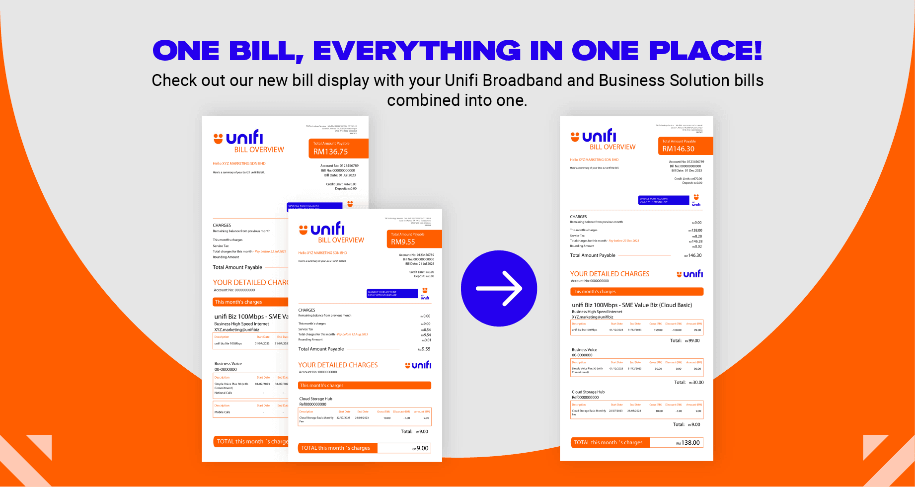 single bill banner