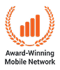 award winning mobile network icon